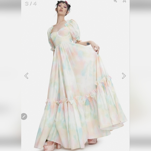 Selkie Chalk Ritz Gown - Picture 2 of 16